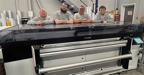 Ainsley Signs invests in a Canon Colorado 1650 UVgel printer