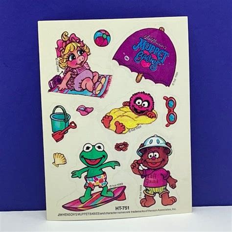 MUPPET BABIES STICKERS Vintage Ephemera Paper Jim Henson Hat - Etsy ...