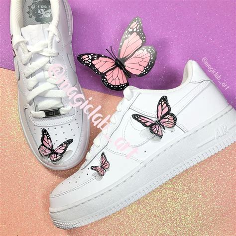 Nike Air Force 1 Custom butterfly Hand Painted - Etsy