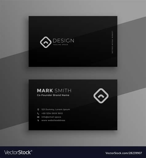 Black And White Business Cards Templates Free - Ccalcalanorte.com