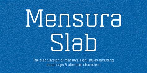 Шрифт Mensura Slab