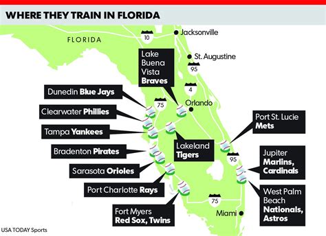 Mlb Spring Training Locations Map - Vally Isahella