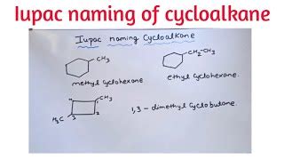 LEC # 4||IUPAC nomenclature of cycloalkenes || Naming o... | Doovi