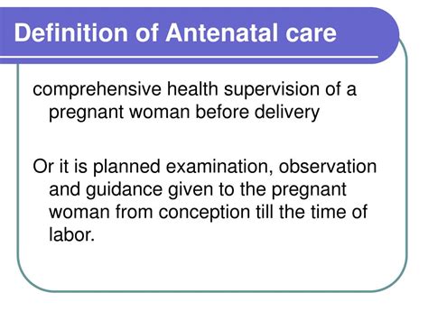 PPT - Antenatal Care PowerPoint Presentation, free download - ID:1704436