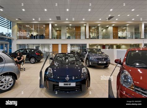 Nissan car showroom interior Stock Photo - Alamy