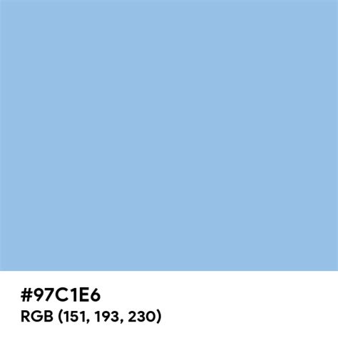 Icy Blue color hex code is #97C1E6