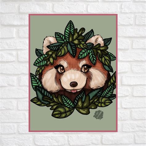 Red Panda Art Print Red Panda Art Red Panda Decor Red Panda - Etsy