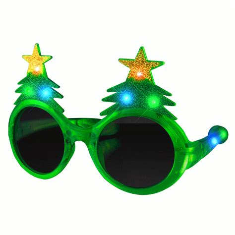 LED Christmas Tree Glasses Christmas Gift