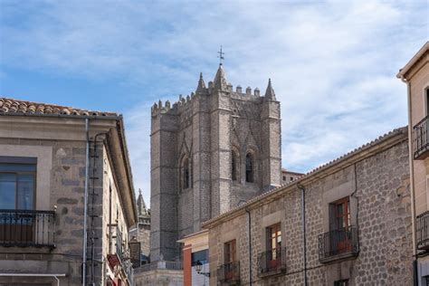 Premium Photo | Avila cathedral tower avila spain