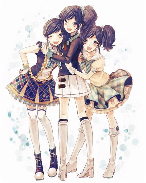 Three Anime Girl Friends Wallpapers - Wallpaper Cave