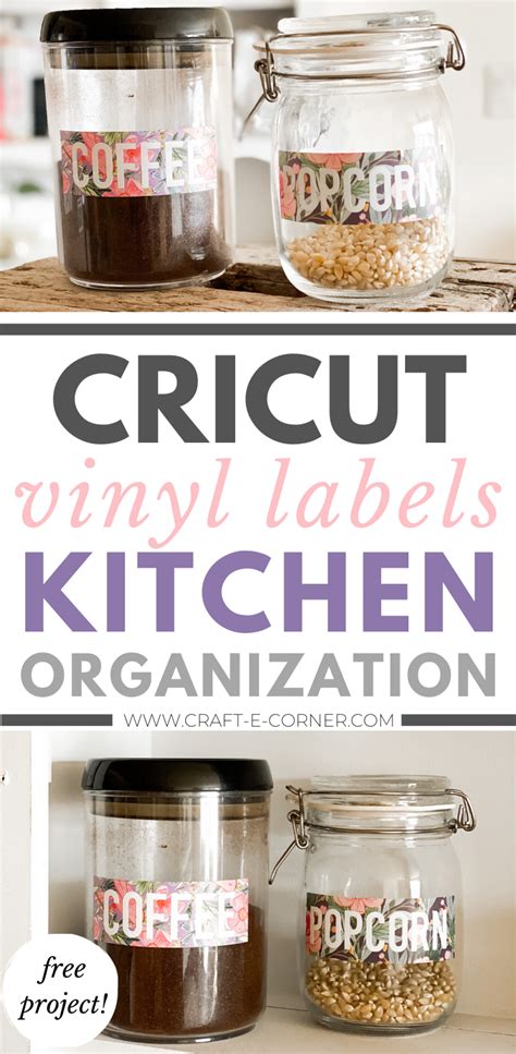 Kitchen Labels Vinyl Cricut Kitchen Labels Vinyl Lettering Kitchen Canister Labels Vinyl Decals ...