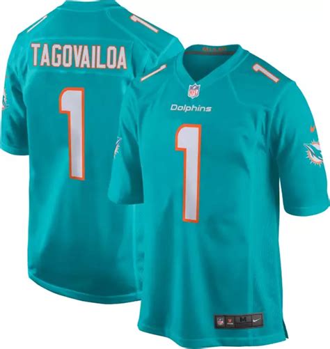 Nike Youth Miami Dolphins Tua Tagovailoa #1 Aqua Game Jersey | Dick's ...