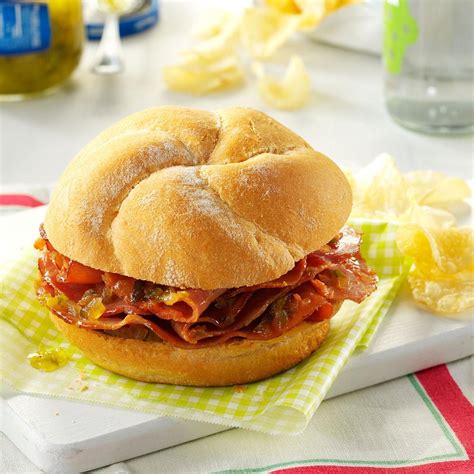 Hot Ham Sandwiches Recipe | Taste of Home