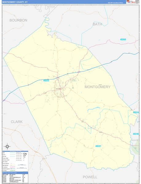 Maps of Montgomery County Kentucky - marketmaps.com