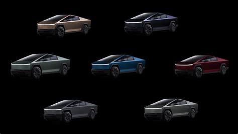 Tesla offers Cybertruck vinyl wraps in 11 different colors - Tesla Oracle