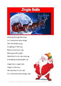 Christmas Lyrics: Jingle Bells Song by Excellent English Teachers