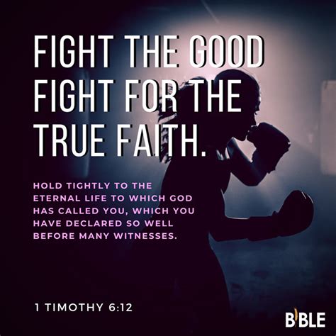 1 Timothy 6:12 - Bible Verse of The Day - Biblemeal