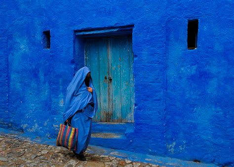 This Old Town In Morocco Is Covered In Blue Paint | Bored Panda