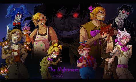 FNAF 4 - Humanized Nightmares by LadyFiszi on DeviantArt