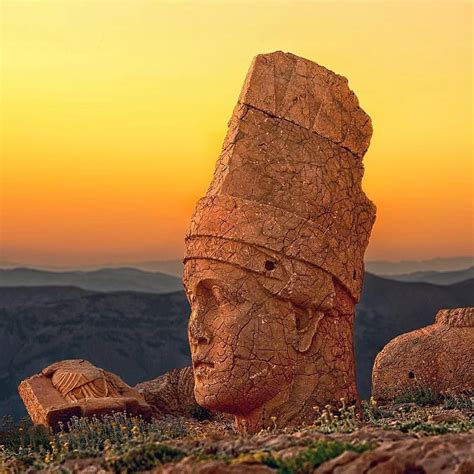 Mount Nemrut, in addition to its massive statues and mausoleums also ...