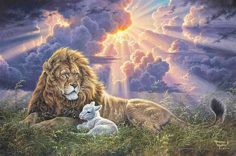 Pinterest | Lion and lamb, Christian art, Perfect peace