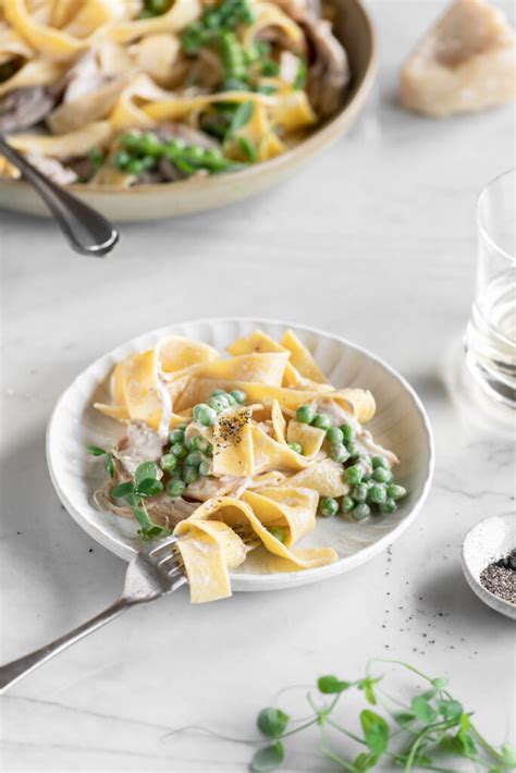 creamy lemon chicken pappardelle | With Spice