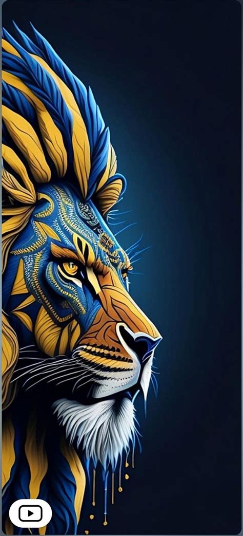 Lion ♌🦁🦁🦁🦁🦁🦁 | Lion artwork, Lion art, Lion painting