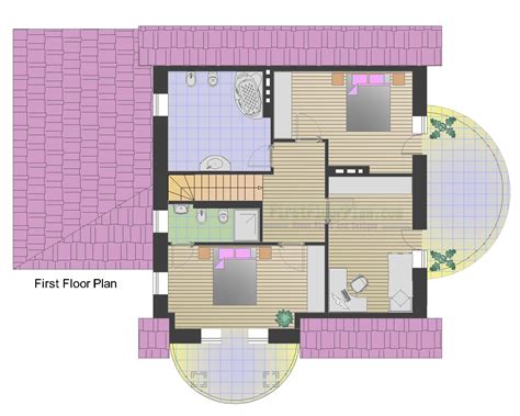 Duplex House Plans and Designs for Single Family - First Floor Plan - House Plans and Designs