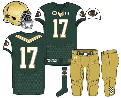 Notre Dame Football Uniform Concept: Shamrock Football