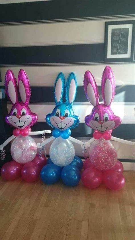 easter balloon bunny #www.bellissimoballoons.co.uk #stuffedballoon #easteregg | Easter balloon ...