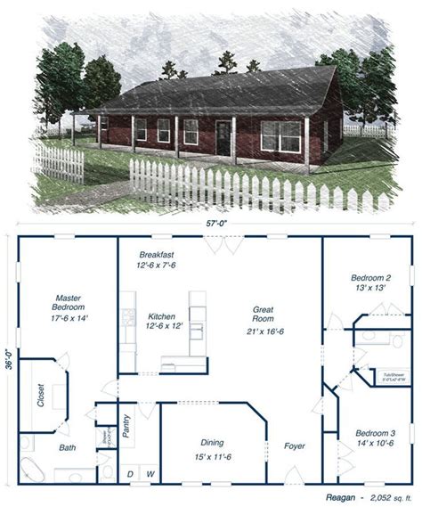 Simple layout house plans | Metal building house plans, Pole barn house plans, Metal house plans