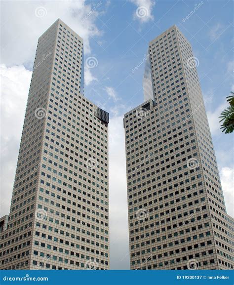 Contemporary skyscrapers stock image. Image of modern - 19200137