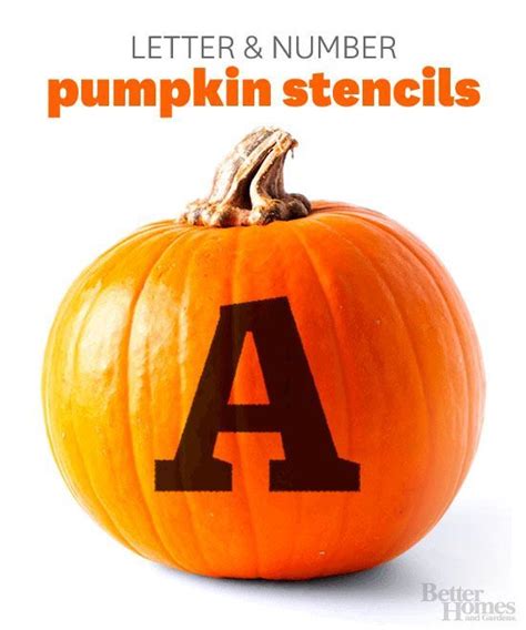 Number Pumpkin Stencils