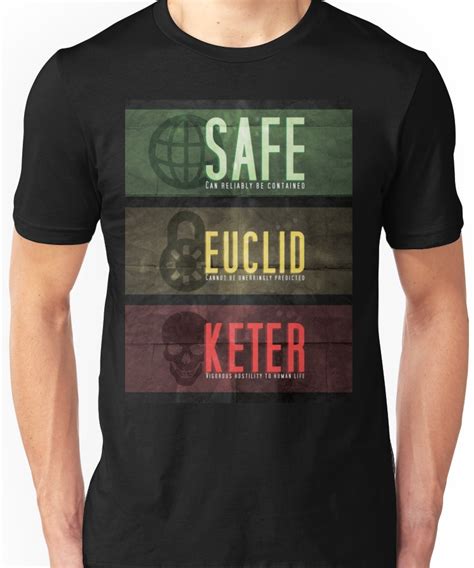 SCP - Threat Levels | Slim Fit T-Shirt | Scp, Scp 049, T shirt