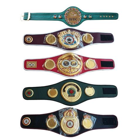 WBC WBA WBO IBF IBO Championships Boxing Belt Premium Quality With Free ...