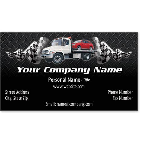 Designer Automotive Business Cards - Tartan Towing