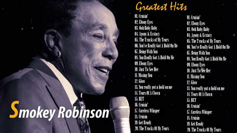 SMOKEY ROBINSON Greatest Hits (Full Album) - The Best Of SMOKEY ...