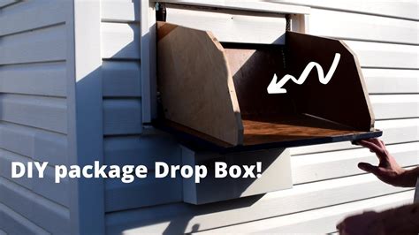 DIY Dropbox | Parcel drop box, Drop box ideas, Mail drop box