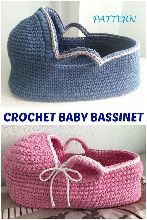 Click the image to get your Crochet Baby Moses Basket Pattern Free ...