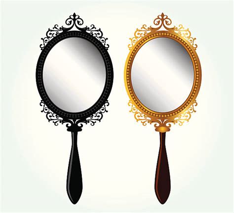 Vintage Hand Mirror Clip Art