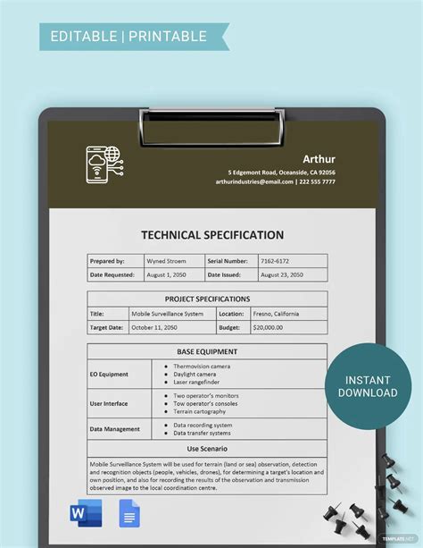 Sap Technical Specification Template