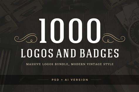 1000 Logos and Badges Bundle | Branding & Logo Templates ~ Creative Market