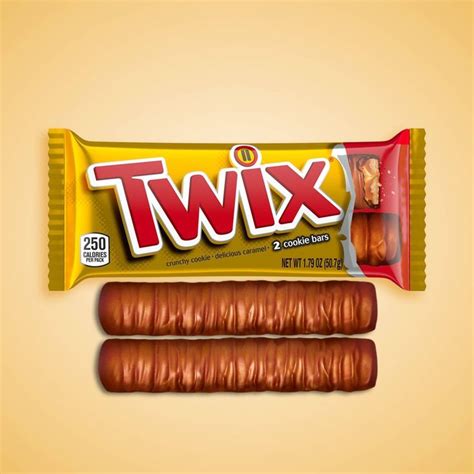 Twix Caramel Full Size Caramel Cookie Chocolate Candy Bar - 1.79oz ...