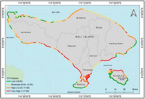 Remote Sensing | Free Full-Text | Coastal Vulnerability Assessment of Bali Province, Indonesia ...