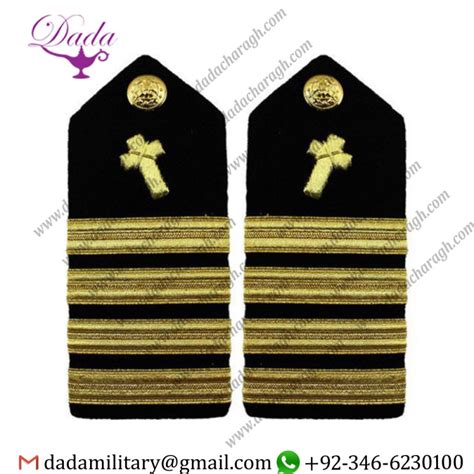 Uniform Epaulets Navy Shoulder Board Male Captain Christian Chaplain