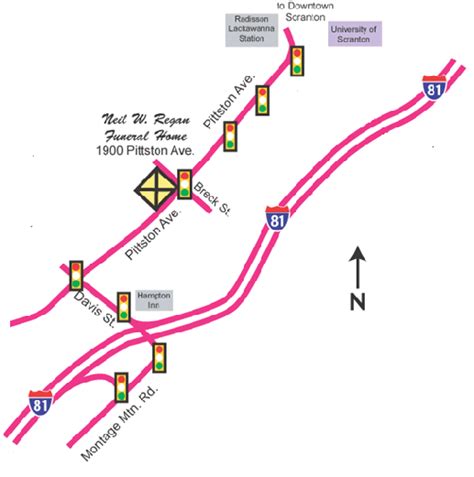 Scranton Directions - Neil Regan Funeral Home