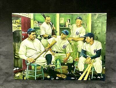 New York Yankees Legends Card Ruth~Gehrig~Jeter~Mantle~DiMaggio | eBay