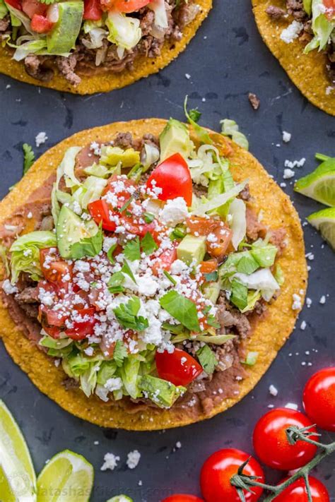 Easy Tostada Recipe - NatashasKitchen.com