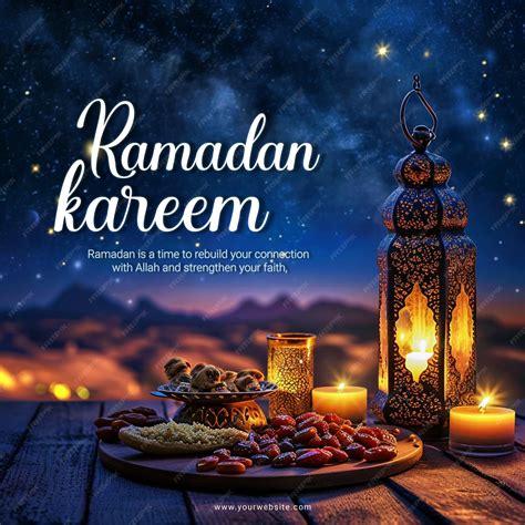 Premium PSD | Ramadan kareem islamic festival banner design template ...