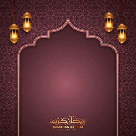 Premium Vector | Ramadan kareem islamic background banner eid mubarak and milad un nabi arabic ...